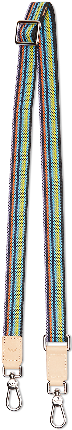 Black Slim Webbing Crossbody Strap - Image 2