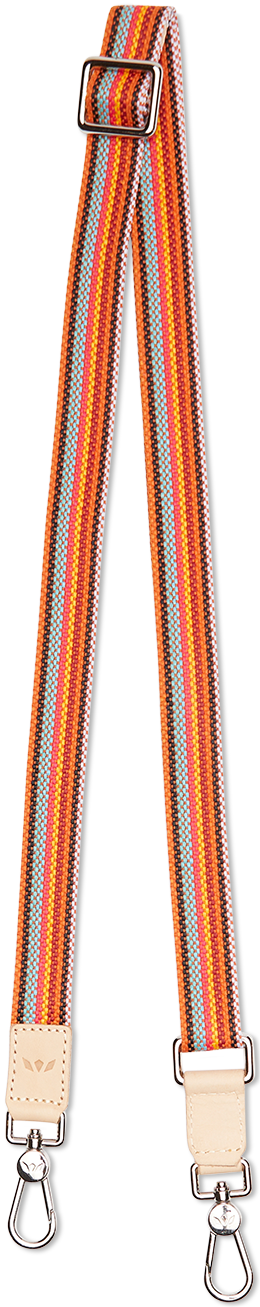 Orange Slim Webbing Crossbody Strap - Image 2