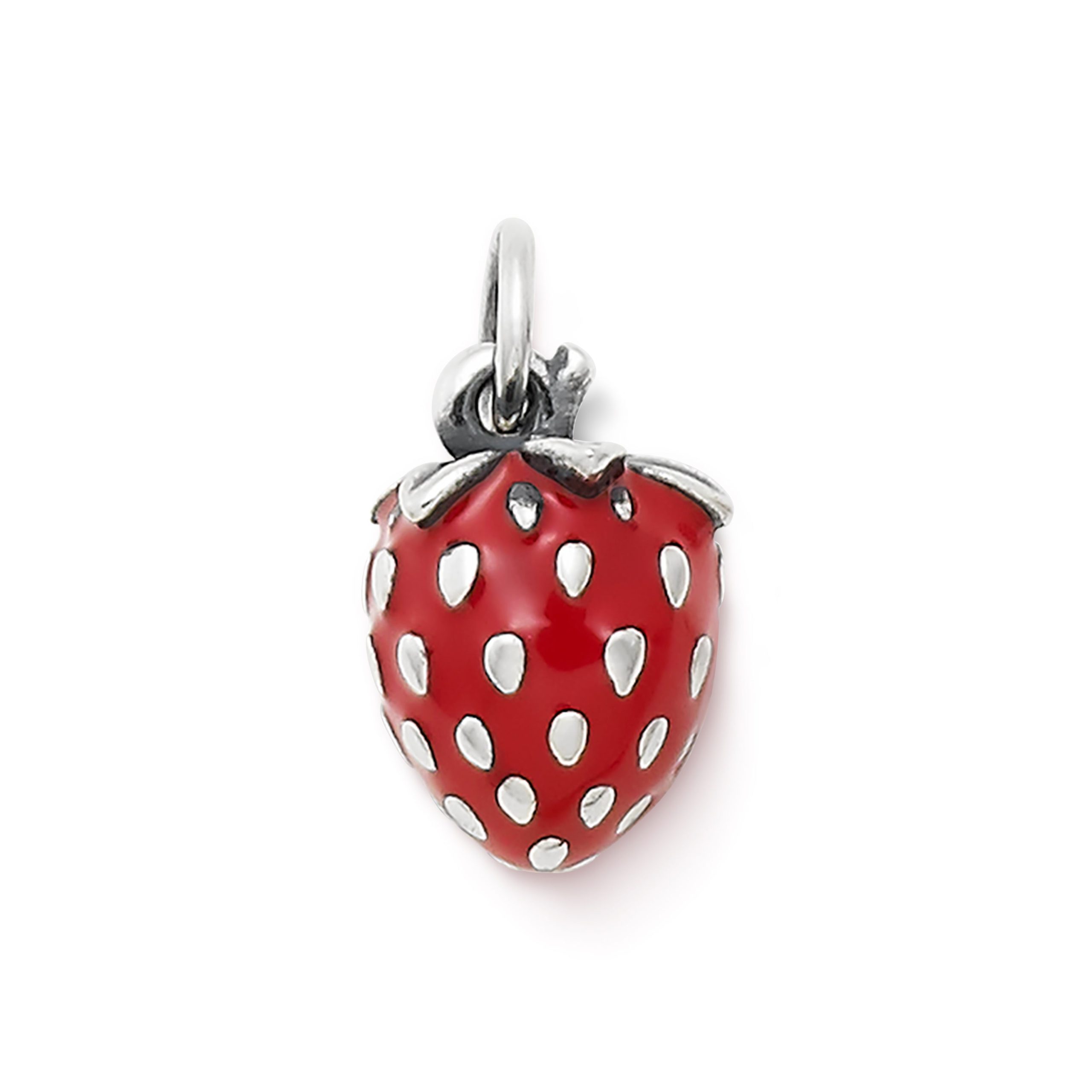 Enamel Wild Strawberry Charm - Image 2