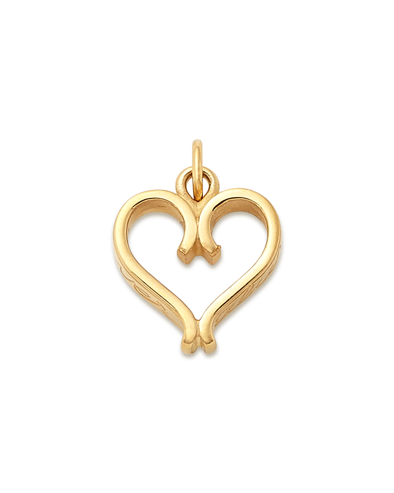 Forever and Always Heart Charm
