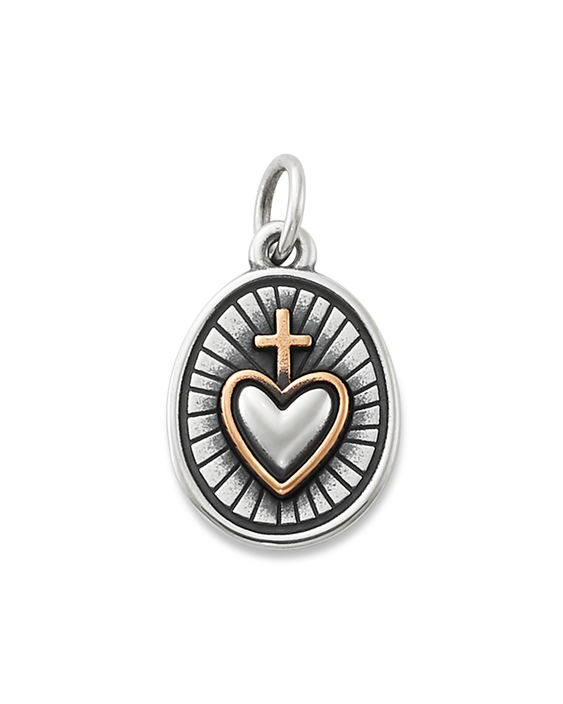 Radiant Sacred Heart Charm