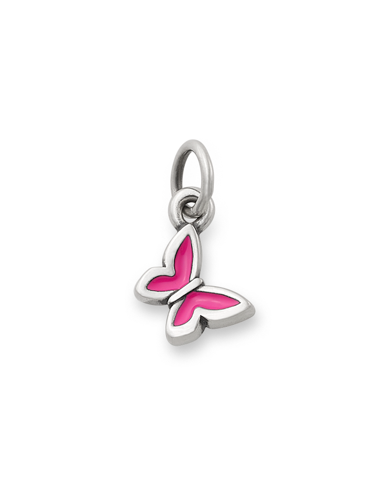 Enamel Dark Pink Mini Butterfly Charm