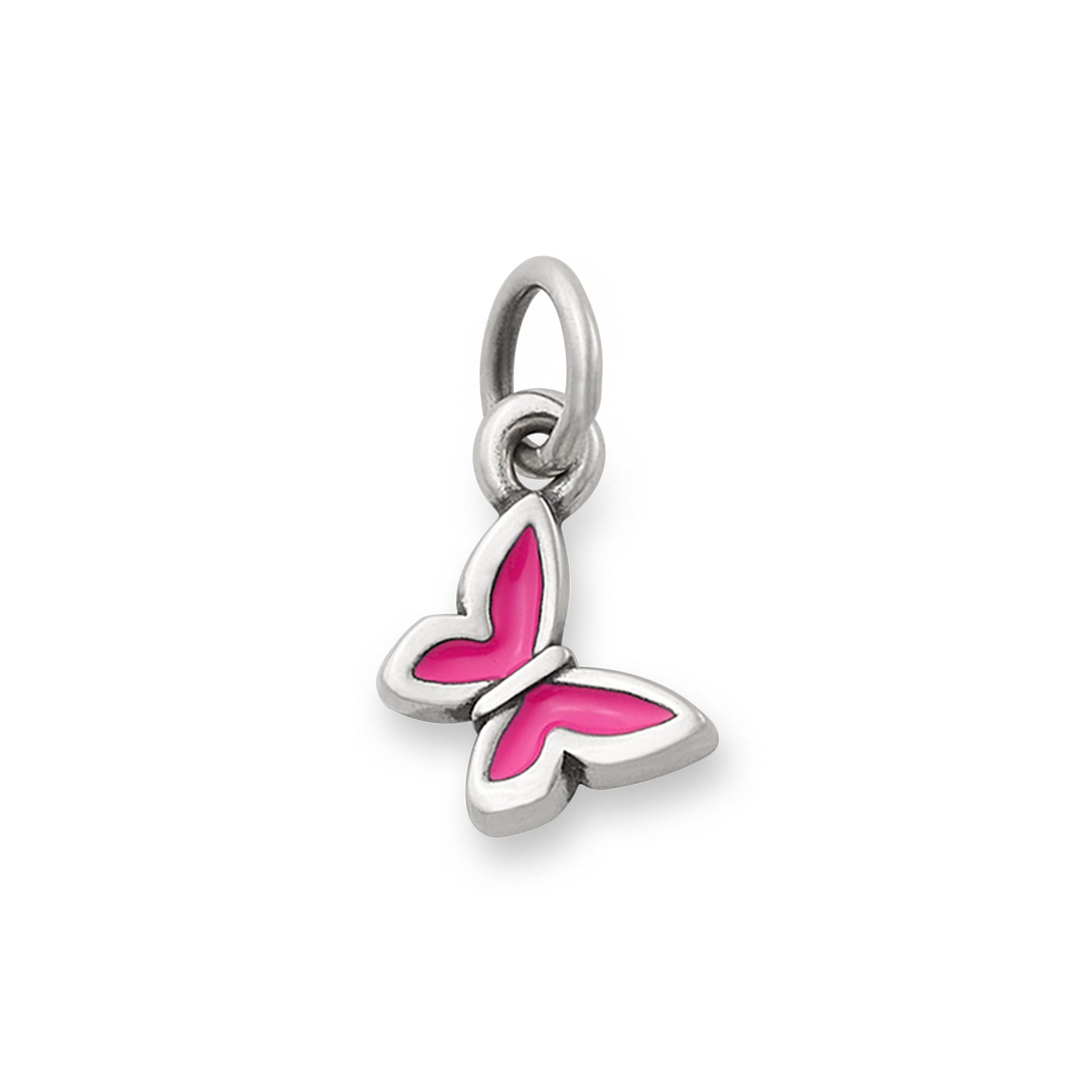 Enamel Dark Pink Mini Butterfly Charm - Image 2