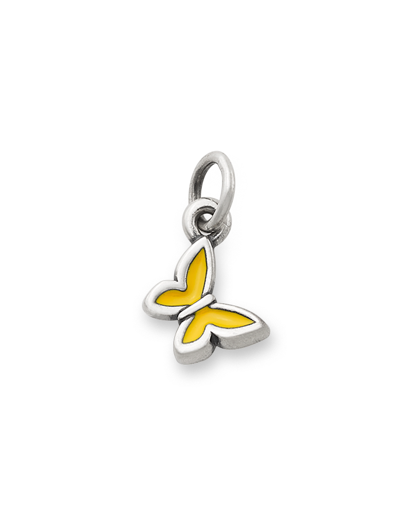 Enamel Yellow Mini Butterfly Charm