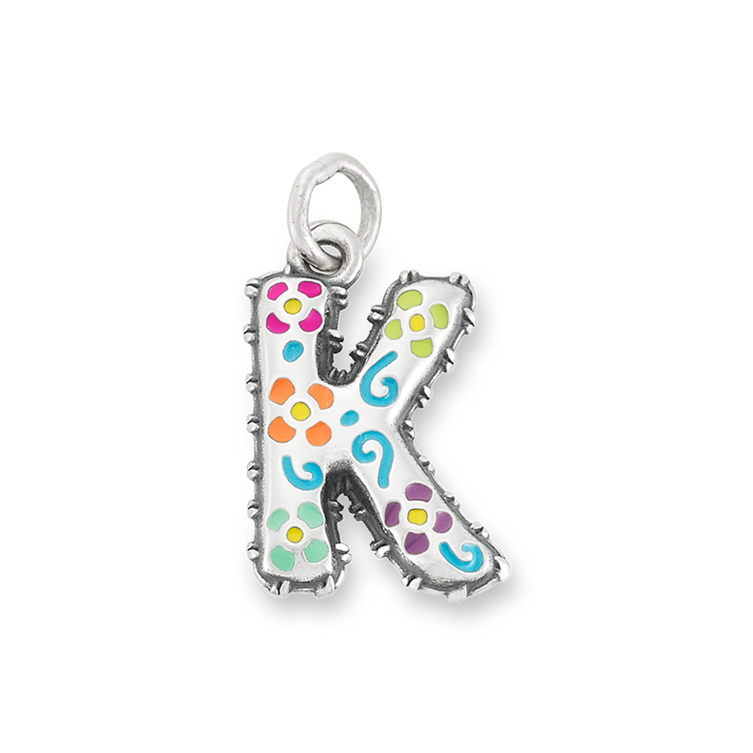 Enamel Consuela Floral Initial Charm - Image 12