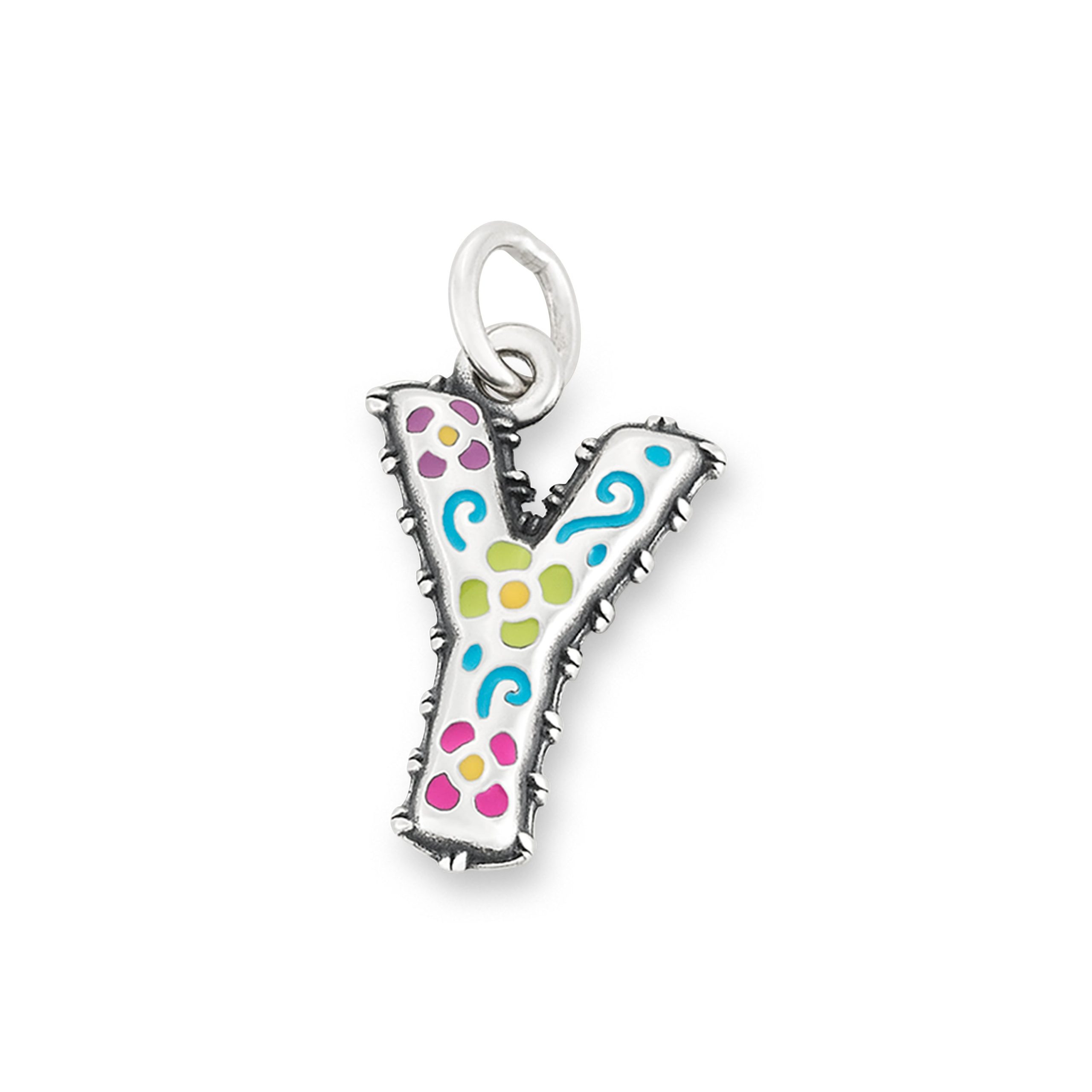 Enamel Consuela Floral Initial Charm - Image 26