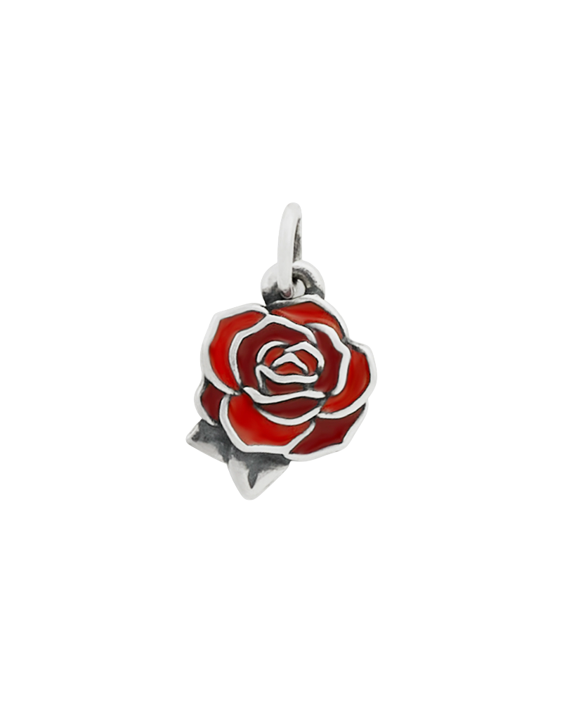 Enamel Consuela Red Rose Charm