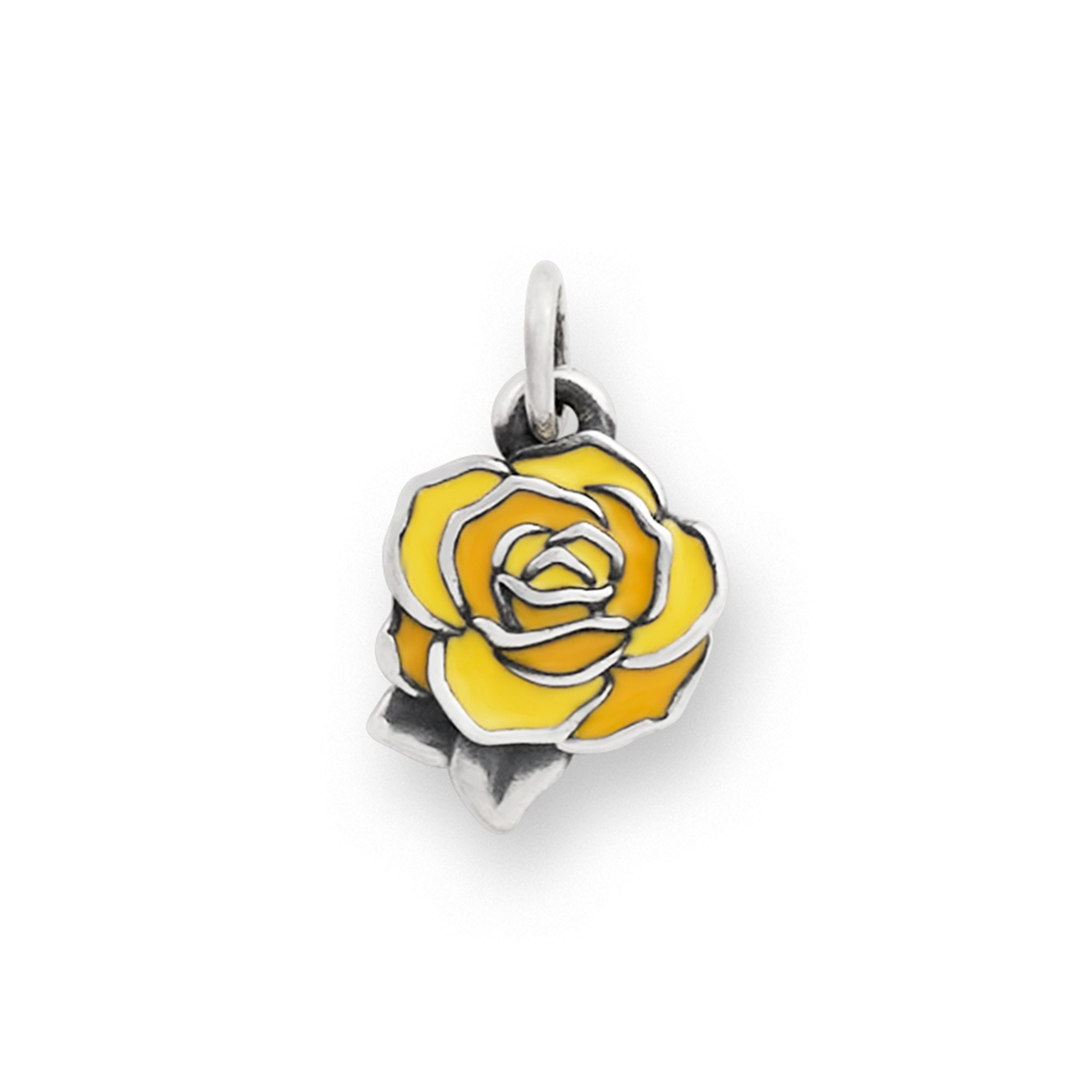 Enamel Consuela Yellow Rose Charm - Image 2