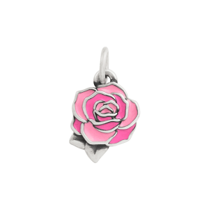 Enamel Consuela Pink Rose Charm