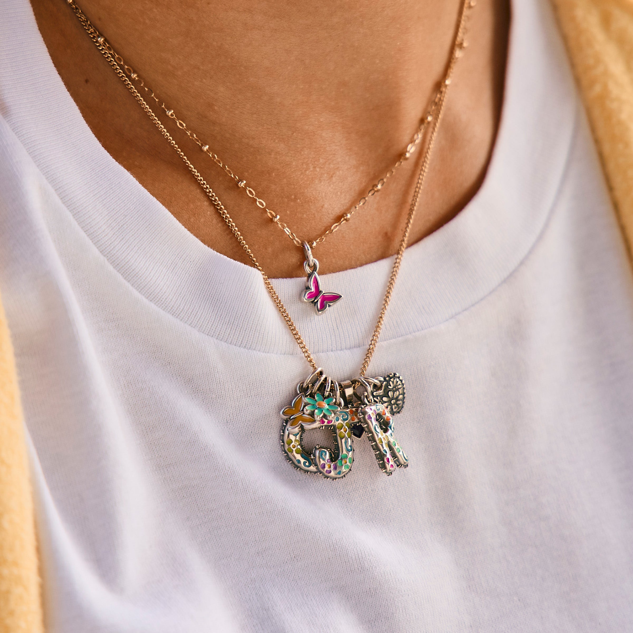 Enamel Consuela Floral Initial Charm - Image 29