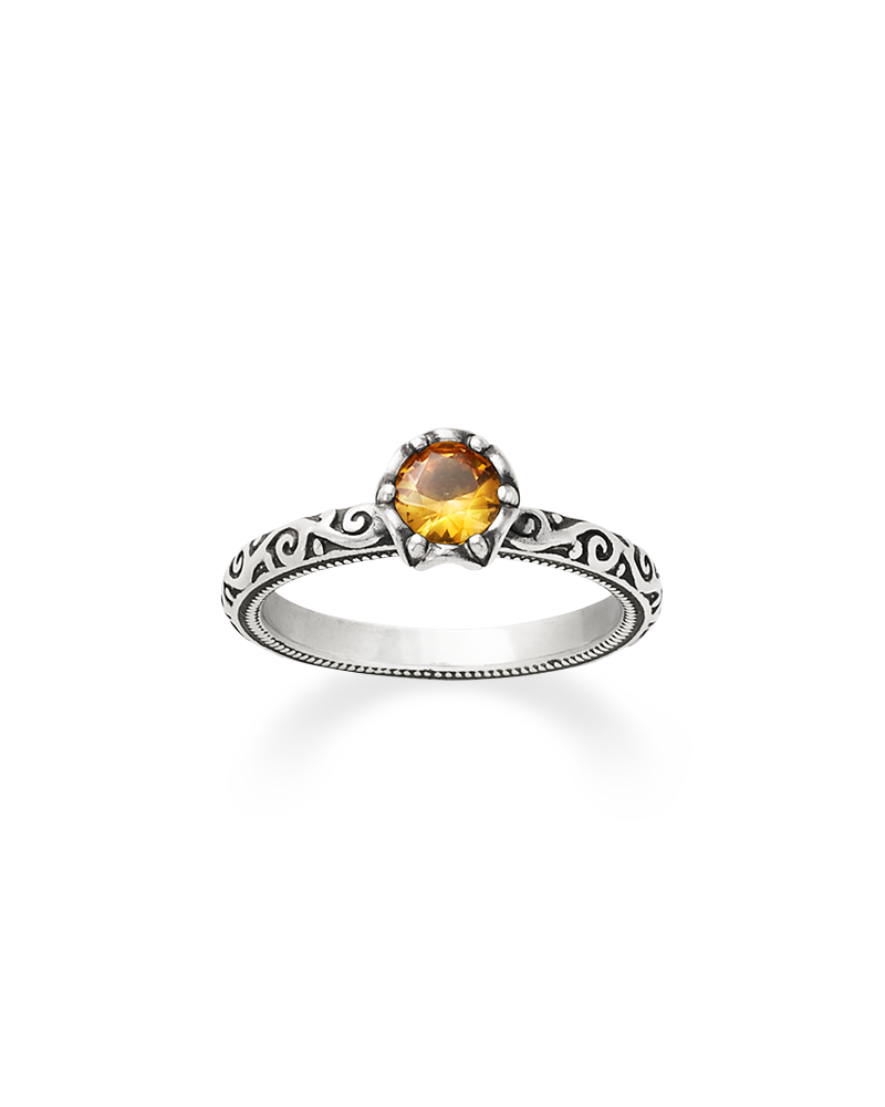 Cherished Birthstone Ring with Citrine