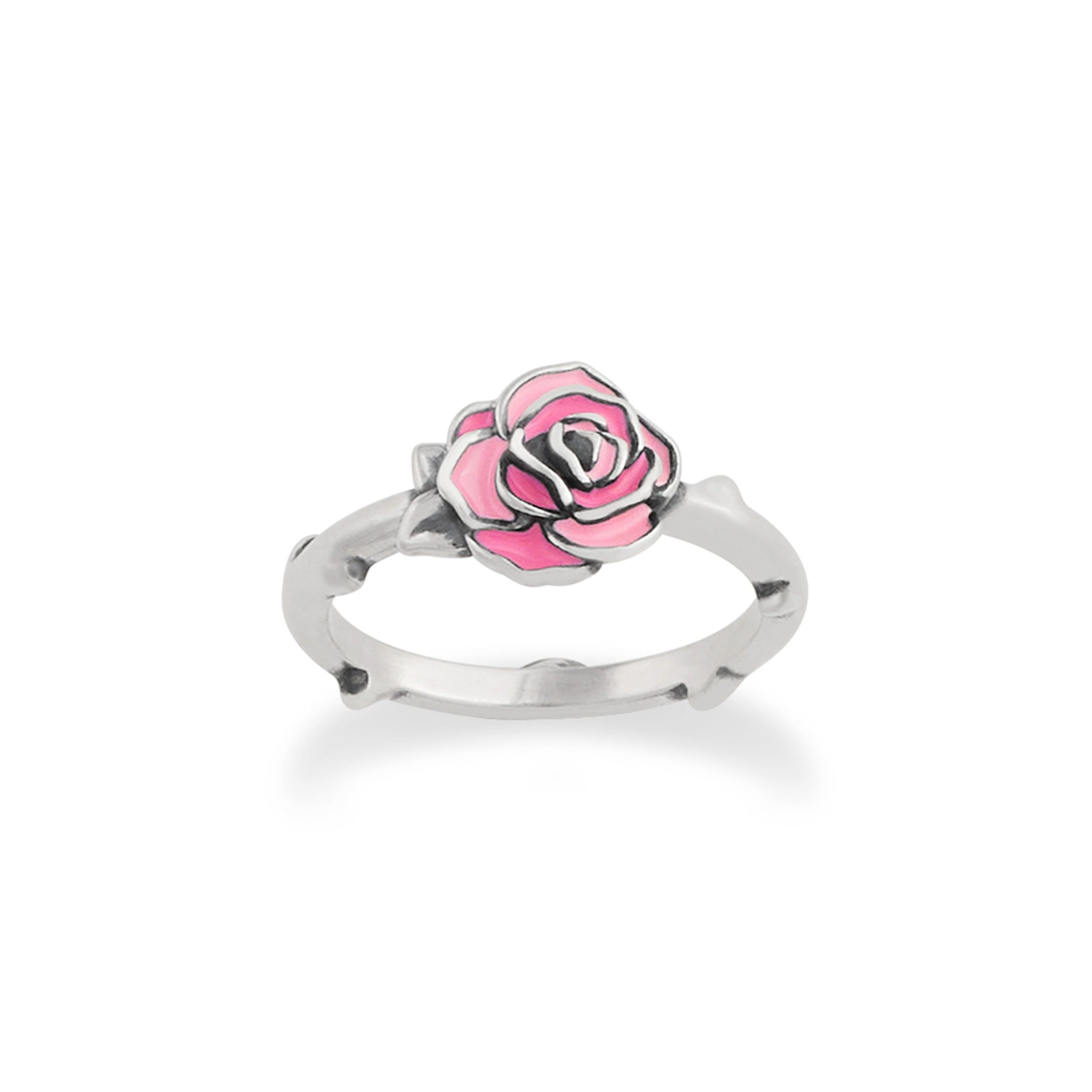Enamel Consuela Pink Rose Ring - Image 2
